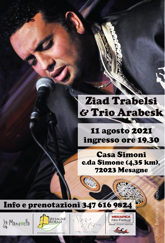 Ziad Trabelsi & trio Arabesk – mercoledì 11 agosto